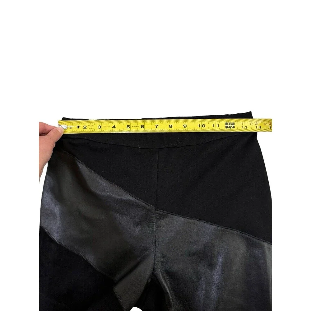 Diane Von Furstenberg Black Slim Moto Legging Pants Size Medium‎ DVF